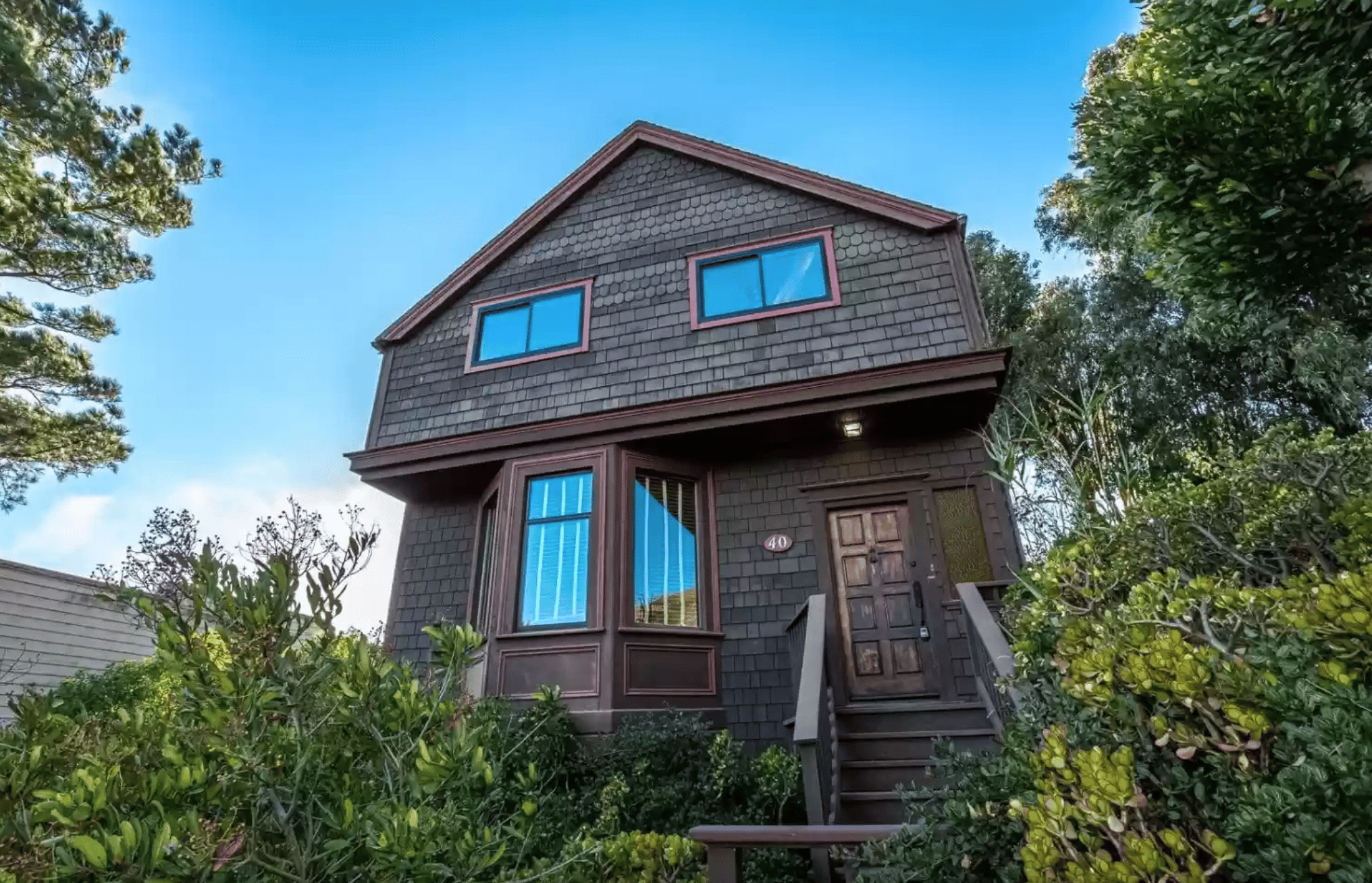 wood shingle home