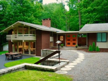 mid-century modern home