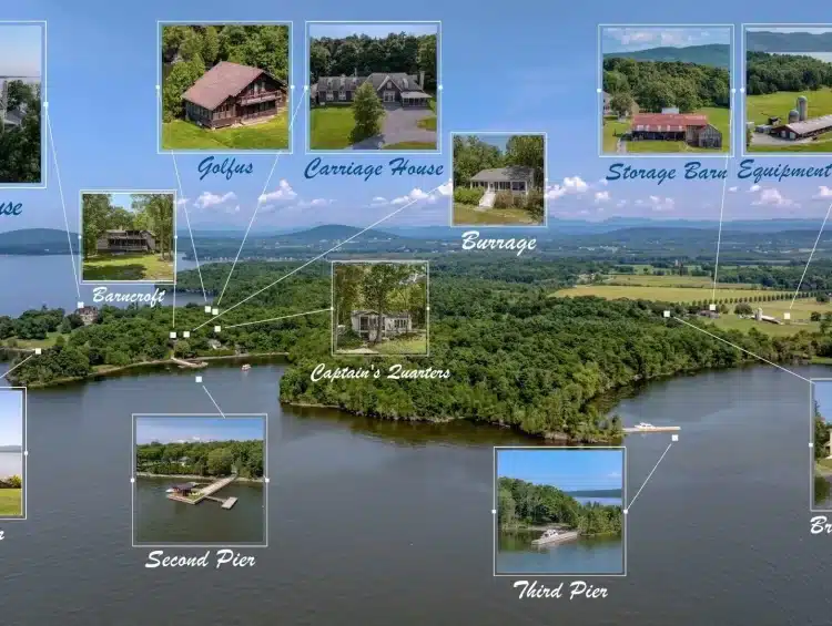 vermont waterfront mansion