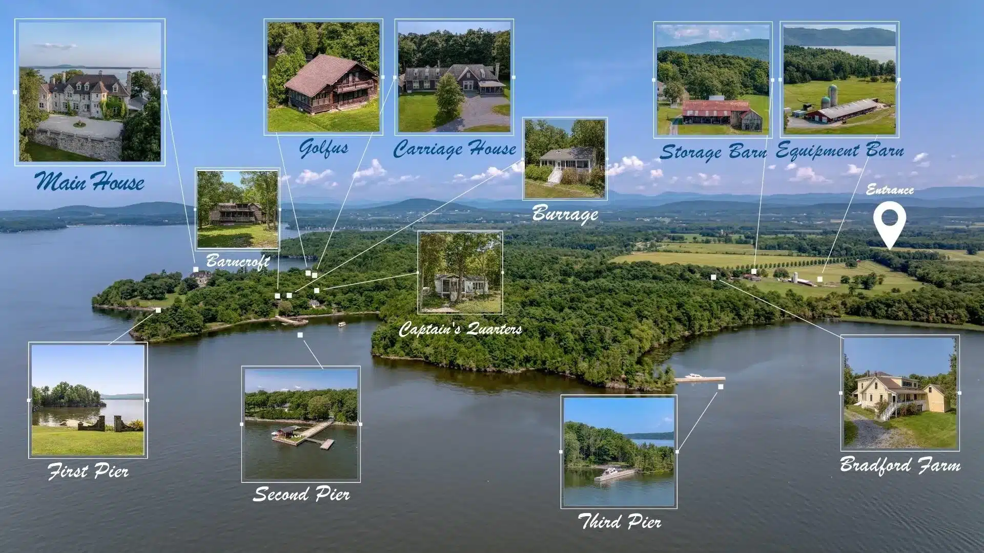 vermont waterfront mansion