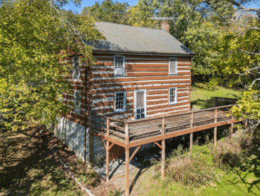 virginia log farmhouse