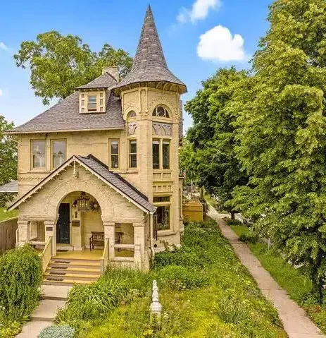 Wisconsin gothic home