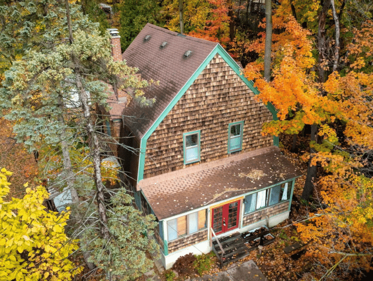 Michigan shingle style home