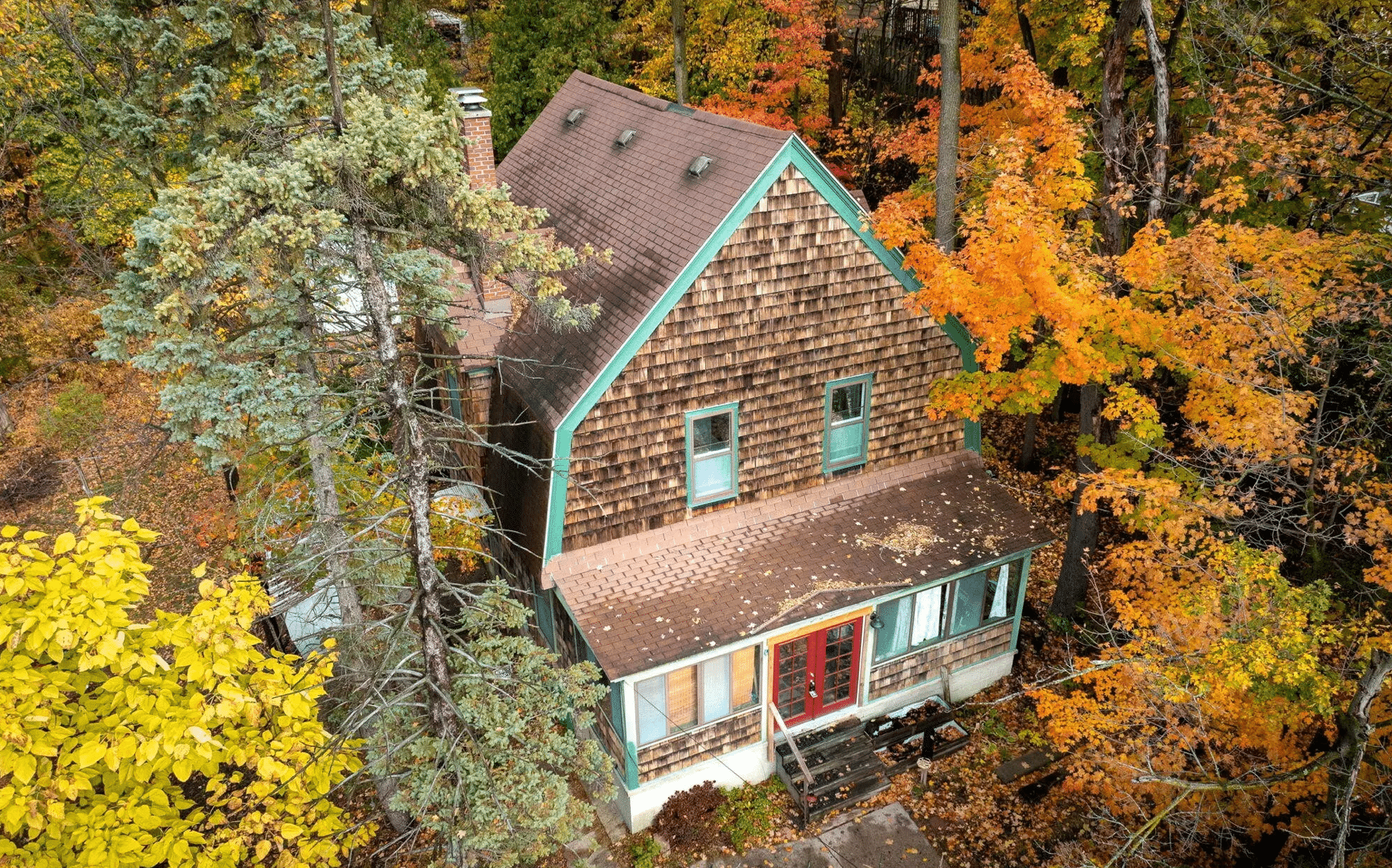Michigan shingle style home