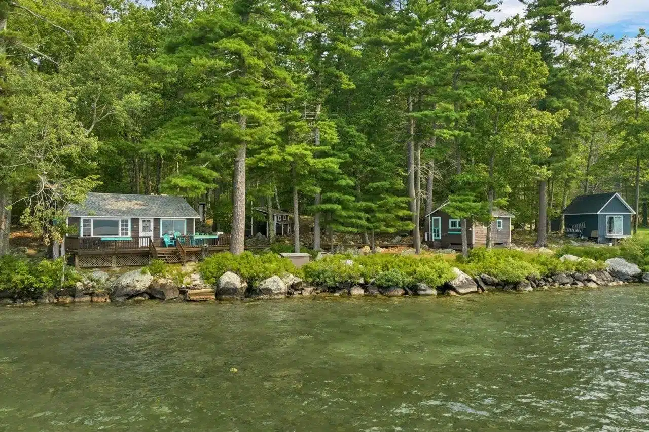 waterfront New Hampshire cottage