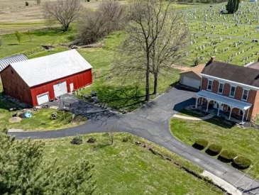 brick indiana farmhouse